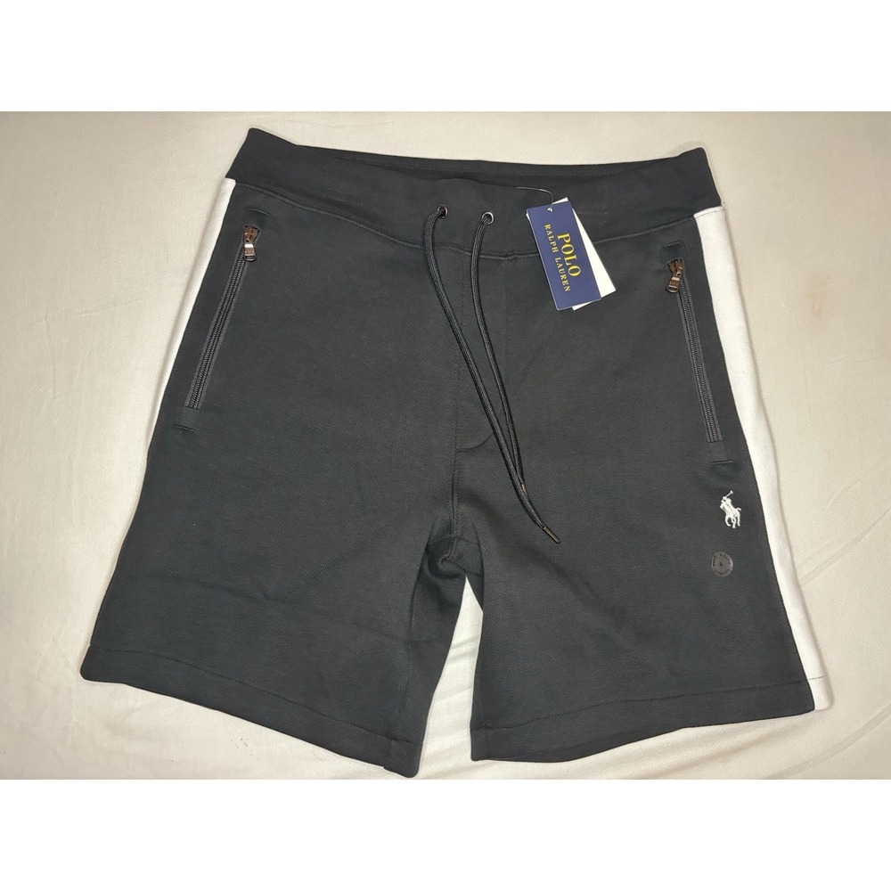 New POLO RALPH LAUREN Men's‎ Black Mesh Athletic Shorts NWT $110 Size Small